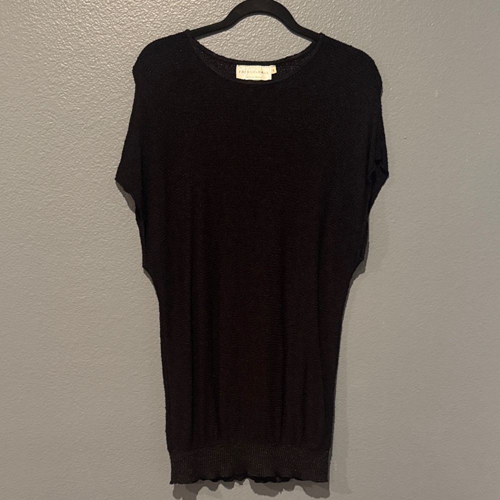 French Rags Black Rayon Cover-Up